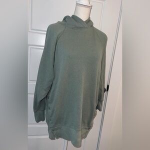 Light Green Aerie Sweatshirt with Side Buttons